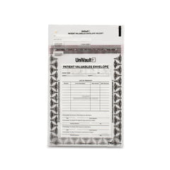 marketlab Writable with Sequential # Patient Valuables Bag • 9"W x 12"L • Clear  1000 / pk