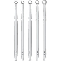 Dermal Curette Set Sklar® 5-1/2 Inch Length Round Handle Assorted Tip Sizes Straight Blunt Round Loop Tip Box of 1 MK-468244