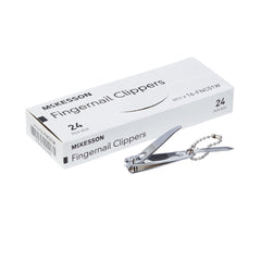 Fingernail Clippers McKesson Thumb Squeeze Lever W/CHAIN LF (24/BX 10BX/CS) MK-475020