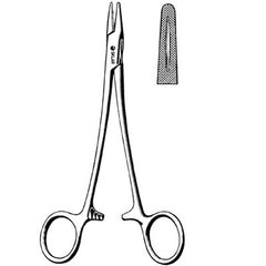 Needle Holder Mayo-Hegar 9 Inch Length Straight Serrated Tip Finger Ring Handle Each MK-475369