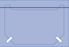 EENT Drape Proxima™ Head Drape 27 W X 40 L Inch Sterile  STR 40"X27"(20/CS) MK-484979