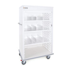 MARKET LAB Insight® Mobile Supply Cart, Double-Width, Single Column with 12 Storage Accessories • 40.6"W x 28.3"D, EACH ML106780