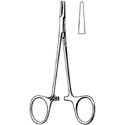 Needle Holder Webster 5-1/4 Inch Length Straight Smooth Tip Finger Ring Handle Each MK-505306