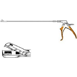 Biopsy Punch Forceps Sklar® Micro-Cut Tischler-Universal 12 Inch Length OR / Surgical Grade German Stainless Steel NonSterile NonLocking Plier Handle Straight 3 X 7 mm Oval Bite with 1 X 1 Teeth EACH MK-508320