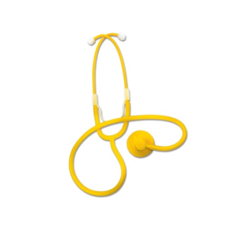 marketlab Single Head Disposable Stethoscope- Yellow  1 / each