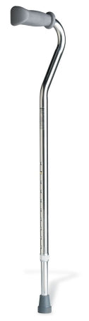 Medline Offset Cane Guardian® Aluminum 30 to 39 Inch Height Silver - M-51482-4165 | Case of 6