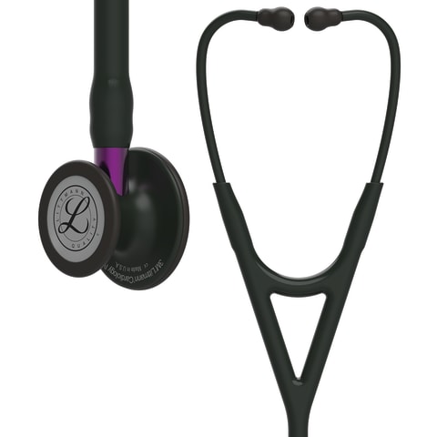 marketlab 3M Littmann Cardiology IV with Special Finishes 27" • Black Headset • Black Chestpiece, Black Tube, Violet Stem 1 / each