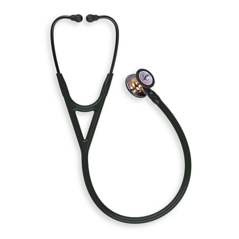 marketlab 3M Littmann Cardiology IV with Special Finishes 27" • Special Finish • High Polish Rainbow Chestpiece, Black Tube, Black Stem, Black Headset  1 / each