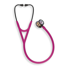 marketlab 3M Littmann Cardiology IV with Special Finishes 27" • Special Finish • High Polish Rainbow Chestpiece, Raspberry Tube, Smoke Stem, Black Headset  1 / each