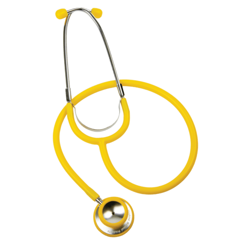 marketlab Bulk Packs of Yellow Dual Head Stethoscopes Yellow • Pack of 48  1 / each