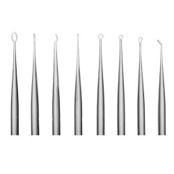 Ear Curette Clinic Pack Lighted Ear Curette™ Round Handle Assorted Tip Sizes Lighted Tip with Magnification Pack of 200 MK-516724