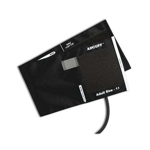 marketlab Adcuff Blood Pressure Cuffs 1 Tube Bladder w/Connector Adult Black  1 / each