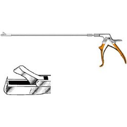 Biopsy Punch Forceps Sklar® Micro-Cut Baby Tischler 12 Inch Length OR / Surgical Grade German Stainless Steel NonSterile NonLocking Plier Handle Straight 2.3 X 4.2 mm Bite EACH MK-525421