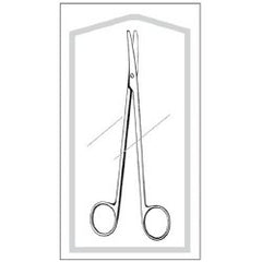 Dissecting Scissors Econo Sterile™ Metzenbaum 7 In ch Length Floor / Office Grade Pakistani Stainless Steel Sterile Finger Ring Handle Curved Blunt Tip / Blunt Tip EA/BX MK-525972