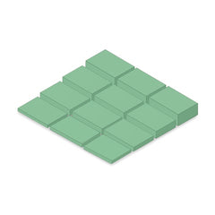 marketlab Coated Rectangle Coated Rectangle Kit 1 / each