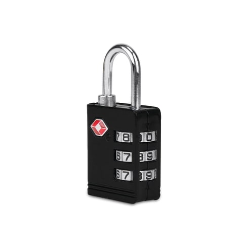 marketlab Colorful Combo Lock TSA Lock, Black 1 / each