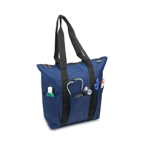 marketlab Hopkins 3-Pocket Zippered Tote 12"W x 5.75"D x 15"H, 1 / each