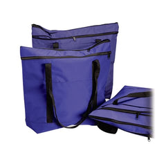 marketlab Nursing Tote with Dedicated Clean/Dirty Compartments Clean/Dirty Side Tote, 14"W x 4.75"D x 14.75"H - Purple 1 / each