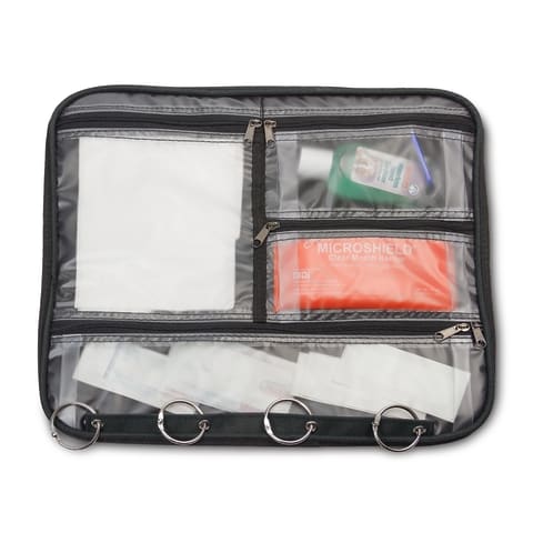 marketlab Hopkins EZ View Pocket Organizer, Black  1 / each