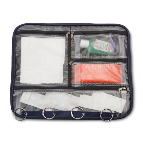 marketlab Hopkins EZ View Pocket Organizer, Navy 1 / each