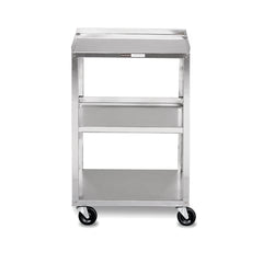 MARKET LAB Stainless-Steel Mobile Cart, 3-Shelf EACH ML53413