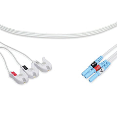 marketlab Disposable ECG Leadwires DIN Style , 3-Lead Pinch (No Yoke) 10 / pk