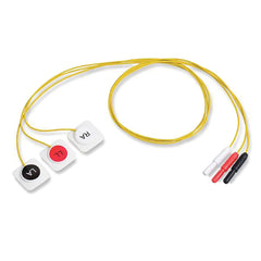marketlab Disposable ECG Leadwires DIN Style , 3-Lead with Preattached Electrode  10 / pk