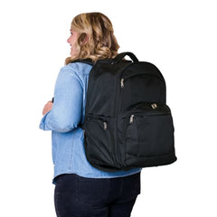marketlab Rolling Backpack III • Black • 13"W x 8.5"D x 20"H  1 / each
