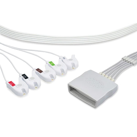 marketlab Disposable ECG Leadwires Philips 5-Lead Pinch , With MX40 Connection 10 / pk