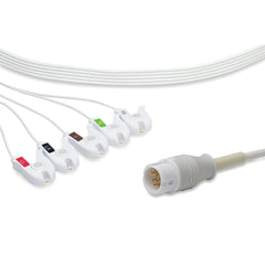 marketlab Disposable ECG Leadwires Philips 5-Lead Pinch , Direct  1 / each