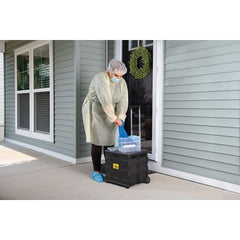 marketlab Collapsing Original  15.5"W x 16.5"L x 14.5"H • Black Lid Quik Cart 1 / each