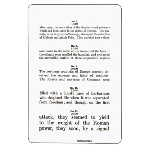 marketlab Jaeger Reading & Eye Test Chart 1 / each