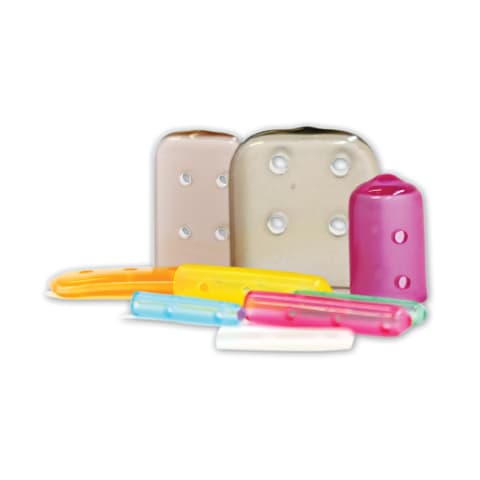 marketlab Non-Perforated Instrument Tip Protecttor, Assorted 100 / pk