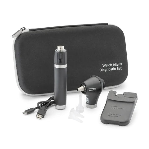 marketlab Welch Allyn® 3.5V iExaminer™ Diagnostic Sets, MacroView™ Plus LED Otoscope • Hard Case (3.1"W x 6.7"L x 11.4"H) 1 / each