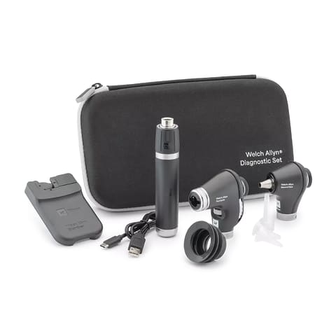 marketlab Welch Allyn® 3.5V iExaminer™ Diagnostic Sets MacroView™ Plus LED Otoscope & PanOptic™ Plus LED Ophthalmoscope   1 / each
