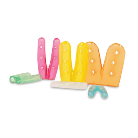 marketlab Perforated Double Tip Protectors, Assorted 50 / pk