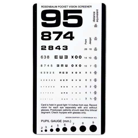 marketlab Rosenbaum Pocket Eye Vision Card 1 / each