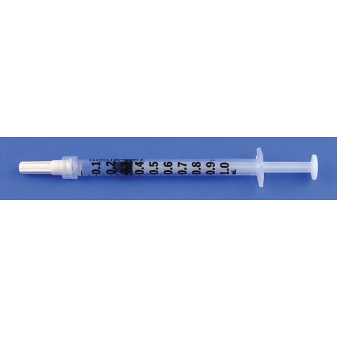 Marketlab Blood Gas Syringe , 1cc • Luer Lock • 25U Balanced Heparin  100 / pk