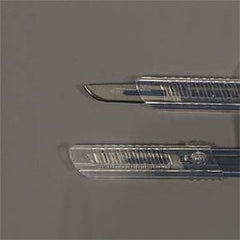 Safety Scalpel SklarSafe™ No. 10 Stainless Steel / Plastic Flat Ribbed Handle Sterile Disposable Box of 10 MK-549386