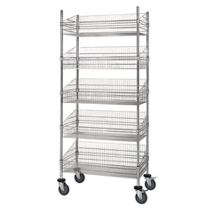 market leb 18" Mobile Post Basket Shelving each ML54969