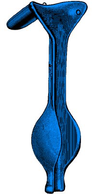 Electrosurgical Vaginal Speculum Sklar Blue™ Auvard NonSterile OR Grade Coated Stainless Steel Medium Single-ended Angled 90° Reusable Without Light Source Capability Each MK-550080