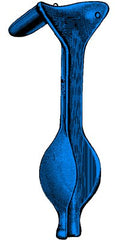 Electrosurgical Vaginal Speculum Sklar Blue™ Auvard NonSterile OR Grade Coated Stainless Steel Medium Single-ended Angled 90° Reusable Without Light Source Capability Each MK-550080
