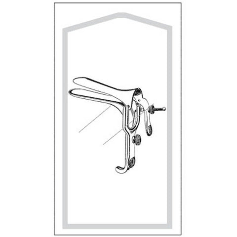 Vaginal Speculum Econo™ Graves Sterile Floor Grade Stainless Steel Large Double Blade Duckbill Disposable Without Light Source Capability EA/BX MK-554285