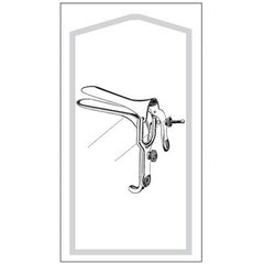 Vaginal Speculum Econo™ Graves Sterile Floor Grade Stainless Steel Large Double Blade Duckbill Disposable Without Light Source Capability EA/BX MK-554285