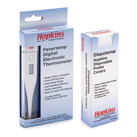 marketlab Fevertemp Thermometer and Probe Covers  1 / each