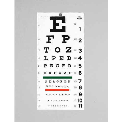marketlab Snellen Eye Chart 1 / each