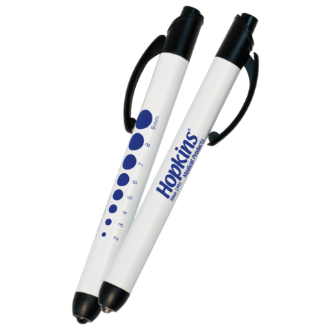 marketlab Hopkins Medical Reusable Pen Light with Pupil Guide 12/pk