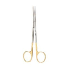 Facelift Scissors Miltex® Kaye 7 Inch Length OR / Surgical Grade German Stainless Steel / Tungsten Carbide NonSterile Finger Ring Handle Curved Blunt Tip / Blunt Tip EACH MK-573418