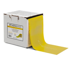 Exercise Resistance Band TheraBand® Non-Latex Yellow 25 Yard Length Light Resistance THIN YLW LF 25YDS MK-576658