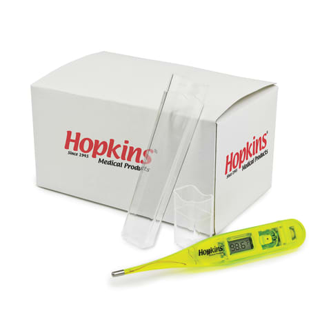 marketlab Hopkins  Single Patient Digital Thermometer in ISO Yellow 12 / pk